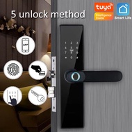 Tuya Wifi Electronic Lock Digital Lock Smart Door Lock Fingerprint Lock Password IC Card Key 5 Ways Unlock For Smart Home X9TY