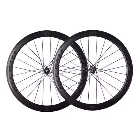 RUJIXU 700C 6 pawls Height 30/40/50MM Pull Carbon fiber tube HUB Flat Spokes Wheel V / C brake disc 