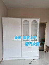 工廠直銷 趟門衣櫃 收納櫃 ikea 衣櫃 臥室 小戶型 出租房 櫃子衣櫃 多尺寸 Wardrobe兒童房衣櫃  送貨上門 全新