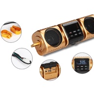 【Tech-savvy】 Motorcycle Bluetooth Speaker Waterproof Support Tf Aux Hands-Free Calling Motorbike Handlebar Mp3 Music Player