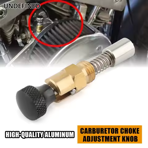 Motorcycle Carburetors Enricher Choke Adjustment Knob Accessories Black Chrome For Harley with S&amp
