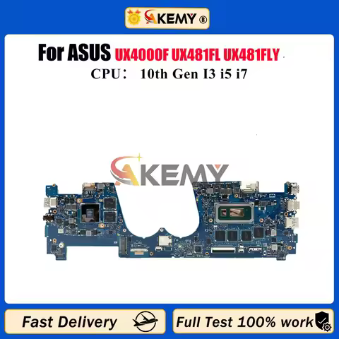 UX481FL Laptop Motherboard For ASUS ZenBook Duo UX481F UX4000F UX481FL UX481FAY UX481FLY Mainboard W