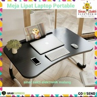 Meja Lipat / Meja Laptop Portable / Meja Belajar Serbaguna
