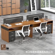 Simple Modern Office Staff Position Combination Desk Chair with Baffle Single Office Furniture Compu