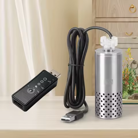Aquarium electric oil removal film fish tank stainless steel USB filter self-priming floating head o
