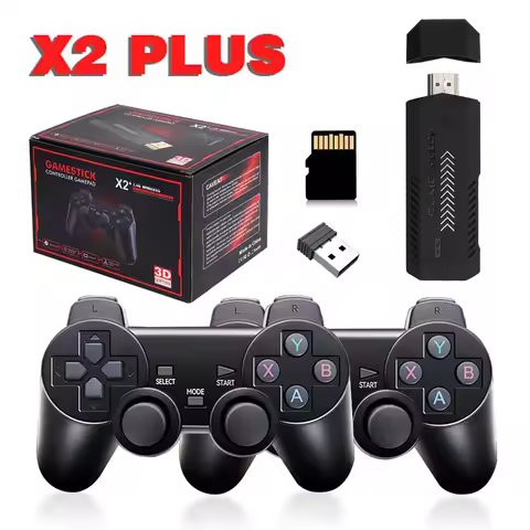 X2 Plus Game Console GD10 Pro 4K Game Stick 128G 30000 Game 3D HD Retro Video Game Console Wireless 