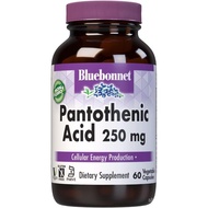 BlueBonnet Nutrition Pantothenic Acid 250 mg Daily Vitamin B5 Supplement for Cellular Energy for Wom