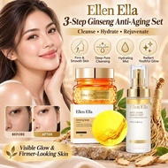 Ellen Ella Ginseng Skincare Set Anti Aging Cream Anti Wrinkle Serum Mist Moisturizer for Face