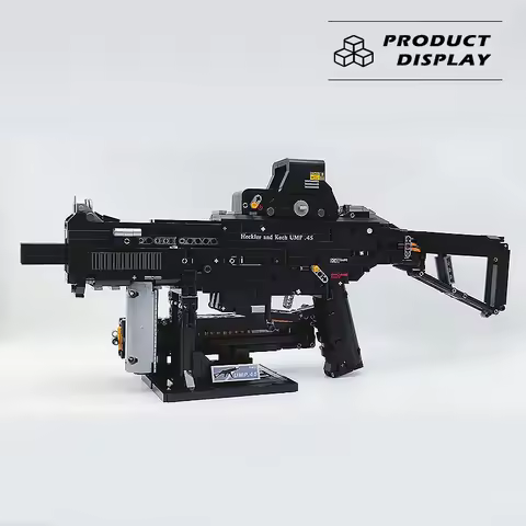 Military UMP45 Model Building Blocks Gun Bricks Assembly Handgun SHOOTING Army Weapon AWM Classic Gu