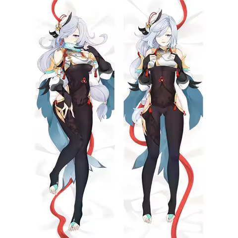 Genshin Impact Shenhe Dakimakura Hing Full Body Pillowcase Anime Cosplay Pillow Case Cover Otaku Roo