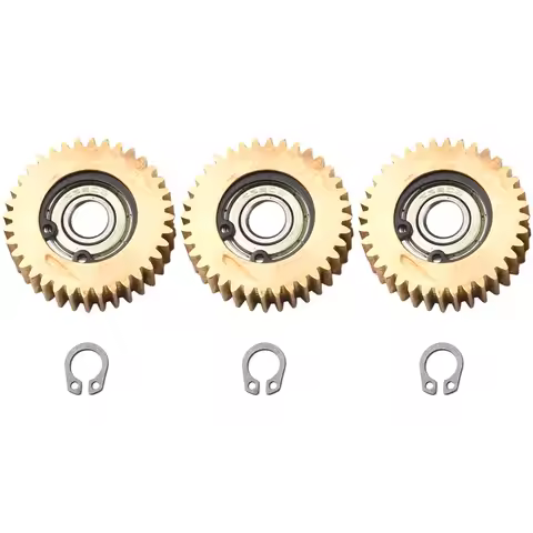 Brand New Gears With Bearings Gear High Quality Yellow 3PCS Electric Bike Motor Nylon Teeth Planetar