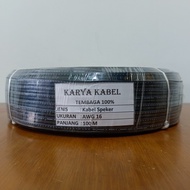 AWG 16 1 Pair isi 2 KARYA Kabel Speaker Audio 100% Tembaga uk 2x16 AWG