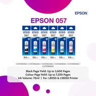 【𝐑𝐞𝐚𝐝𝐲 𝐒𝐭𝐨𝐜𝐤】Epson Original Genuine Refill Ink 057 For Ecotank L8050 L18050 L8150W