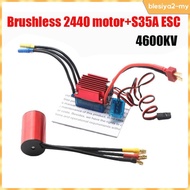 [BlesiyaedMY] 2440 Brushless Motor 35A ESC Combo Accessories RC Motor for 1/12 1/14 RC Car