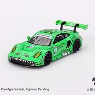 風吹半夏MINIGT 1:64 2023保時捷 911 GT3 R #80 綠恐龍 合金汽車模型收藏