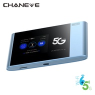 CHANEVE 5G Mobile Hotspot Pocket LTE 4G MiFi Portable WiFi 6 Dual Band Wireless Router Best with EMEA Latin America SIM