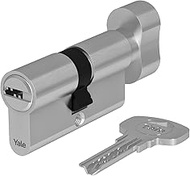 Yale 10-1803-3535-CK-2201 1000 Series Cylinder-Double-30/35-4 Keys-Satin Nickel Euro Profile Cylinde