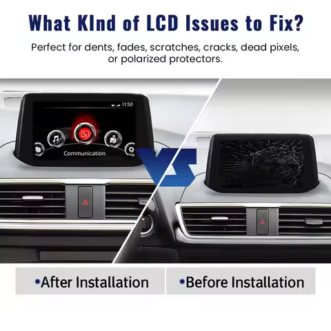 B61A611J0 7 inch Touch Screen Digitizer For MAZDA 3 Axela 2017-2018 Navigation Display Car Accessori