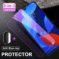 ♥Ready Stock【Anti-blue 2 IN 1】Tempered Glass OPPO Find X5 Pro Reno7 5G Reno7Z 5G A55 A95 A96 A9 A5 2020 Reno 2 2F 10x Zoom F11 R17 Pro A5s A3s Full Coverage Anti Blue Light Ray Screen Protector