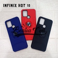 CASE INFINIX NOTE 10 HARDCASE RING CARBON THUNDER INFINIX NOTE 10 PRO