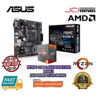AMD Socket AM4 Ryzen 3 3100 3.6Ghz Processor Asus Socket AM4 Prime B450M-K Motherboard [Bundle]
