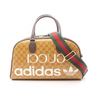GUCCI x Adidas 中型兩用肩背旅行包 702400 帆布皮革二手