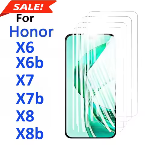 4pcs Screen Protectors for Honor X8b X6b X7b Tempered Glass 9H Aluminum Film for Honor X8 X6 X7 Case