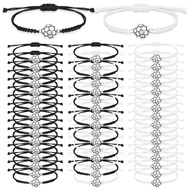 50 Pcs Soccer Bracelets Bulk Soccer Charm Team Party Favors Gifts Silver Bracelet Adjustable Soccer 