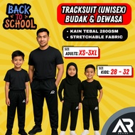 Tracksuit Yoga Scuba Seluar Sukan Sport Pants Plain Unisex Lelaki Perempuan Men Women Budak Kids Sli