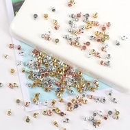 10Pcs Positioning Beads Loose  Copper Stopper Spacer Bead Metal  Crimp Charms Accessories for Bracel