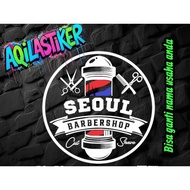 Custom barbershopcutting stiker