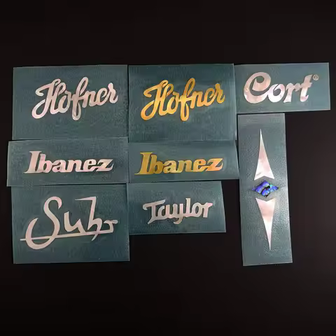 0.1 mm Thickness Shr Ibnz Hofner Cort Tylr Guitar Logo Decal White Or Gold Mother Of Pearl