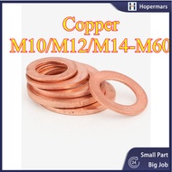 Copper flat gasket, marine watch flat gasket, sealing gasket, pure copper metal screw flat gasket M1