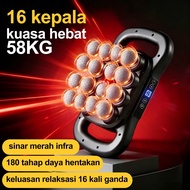 16 Heads Massage Gun Pro Neck Massager Rechargeable Red Light Therapy For Shoulder, Back, Neck, Wais