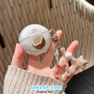 【Hot sale】For AIWA AT-X80Q Case Casing Soft Silicone DIY Creative Cat Earphone Case Cover