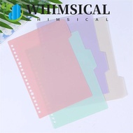 WHIMSICAL Binder Index Page Stationery 4Pcs/set Bookmark B5 A5 A4 Scrapbook Diary Notebook Separator
