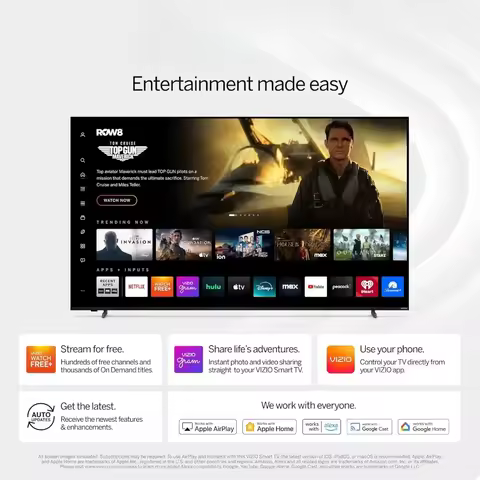40 Inch Smart TV Full HD 1080p DTS Virtual X Alexa Built-in Google Cast Bluetooth Headphone Support
