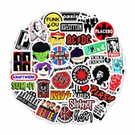 100Pcs Classic Rock Stickers — 60s 70s 80s 90s Rock Band Stickers for Water Bottle & Laptop, Rock an