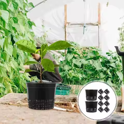 Net Pots Super Heavy Duty Cups Wide Lip Design Orchids Aquaponics Hydroponics Slotted Mesh Hydroponi