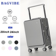 luggage bag travel 20 inch trolley bag travel cabin bag luggage travel suitcase bagasi front open lu