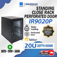 IR9020P - Close Rack INDORACK Perforated Door Rak Server 20U Depth 900