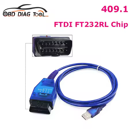2021 New 409.1 FTDI FT232RL OBD2 Diagnostic Cable For V Groups 409 Auto Scanner Tool OBDII USB Inter
