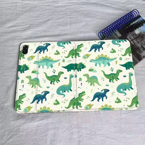 Colorful Cartoon Dinosaur For Huawei MatePad Air SE Pro M6 M5 M2 T10s T5 10 11 12.6 11.5 12 X 10.8 I