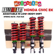 CIVIC EG EK RALLIART ADJUSTABLE HI LOW BODY SHIFT FOR HONDA CIVIC SR4 SO4 EK9 EK4 EG6 EG9