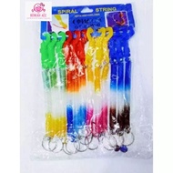 GANTUNGAN FREE SHIPPING Spiral Motorcycle Keychain Large Spiral Keychain/ spiral string car keychain