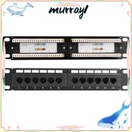 MURRAY UTP Patch Panel, Without Bracket 12-Port Cable Rack, Structured Cabling CAT6 RJ45 10 Inch Wid