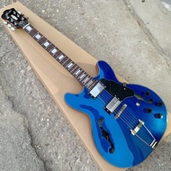 Grote ES335 Semi Hollow Body Blue Electric Guitar Professional Guitar