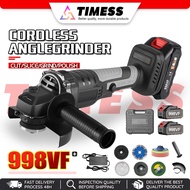 988VF Cordless Angle Grinder 2000RPM Brushless Rechargeable Lithium Battery Heavy Duty Angle Grinder