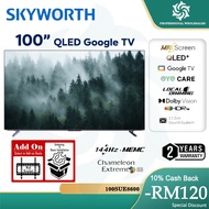 SKYWORTH Global Top 1 100″ QLED TV 100SUE8600 144HZ MEMC
