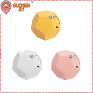 SUCHENMY USB Rechargeable Timer, 12-hedron 2 Volume Adjustable Automatic Rotating Timer, 1/3/5/10/15